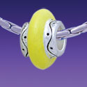 BT1026 tlf - Large Spacer - Purple Center - Triple Silver Plated Large Hole Bead (2 per package)