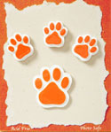 Orange paws team spirit scrapbook embellishments