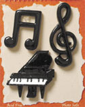 music scrapbook embellishments