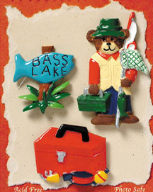 fishing camping scrapbook embellishments