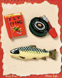 fishing camping scrapbook embellishments