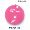 A1125 tlf - Large Pink Volleyball Player - Acrylic Pendant (6 per package)