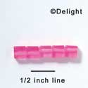 B1002 - 6 mm Resin Cube Bead - Hot Pink (12 per package)