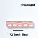 B1003 - 6 mm Resin Cube Bead - Light Pink (12 per package)