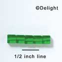 B1004 - 6 mm Resin Cube Bead - Green (12 per package)