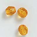 B2256 tlf - 6mm Fire Polished Czech Glass Beads - Yellow (25 per package.)