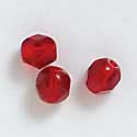 B2261 tlf - 6mm Fire Polished Czech Glass Beads - Maroon (25 per package.)