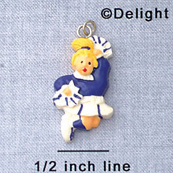 7013 - Cheerleader Purple - Resin Charm (12 per package)