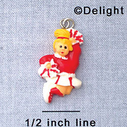 7017 - Cheerleader Red - Resin Charm (12 per package)