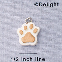 7050 - Paw Gold - Resin Charm (12 per package)