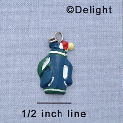 7070 - Golf Bag Blue - Resin Charm (12 per package)