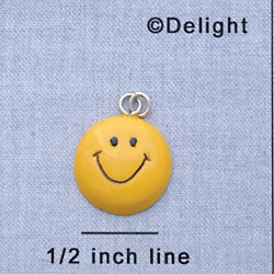 7084 - Smiley Face - Resin Charm (12 per package)