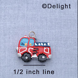 7086 - Fire Engine Red - Resin Charm (12 per package)