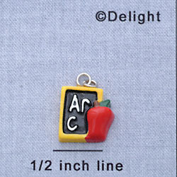 7100 - Slate Abs Apple Yellow - Resin Charm (12 per package)