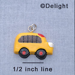 7106 - School Bus Yellow - Resin Charm (12 per package)