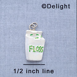 7128 - Dental Floss - Resin Charm (12 per package)