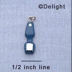 7131 - Toothbrush Blue - Resin Charm (12 per package)