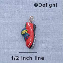 7155 - Golf Shoe Red - Resin Charm (12 per package)