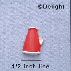 7174 - Megaphone Red - Resin Charm (12 per package)