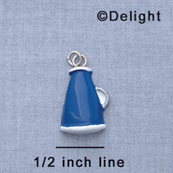 7175 - Megaphone Blue - Resin Charm (12 per package)