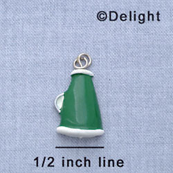 7179 - Megaphone Green - Resin Charm (12 per package)