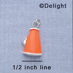 7181 - Megaphone Orange - Resin Charm (12 per package)