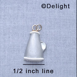 7183* - Megaphone Silver - Resin Charm (12 per package)