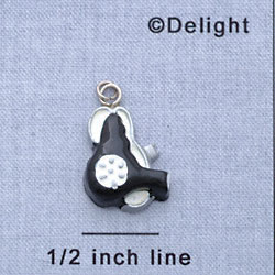 7224 - Hair Dryer - Resin Charm (12 per package)