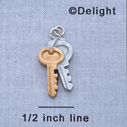 7225 - Keys - Resin Charm (12 per package)