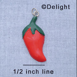 7259 tlf - Jalapeno Red - Resin Charm (Left & Right) (12 per package)