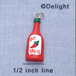 7260 - Hot Sauce Bottle - Resin Charm (12 per package)