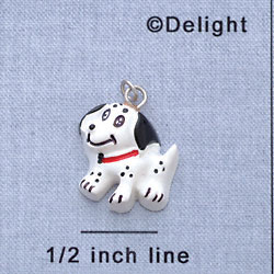 7273 - Dog Dalmatian Red - Resin Charm (12 per package)