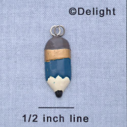 7357 - Pencil Blue - Resin Charm (12 per package)