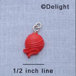 7359 - Yarn Red - Resin Charm (12 per package)