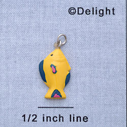 7380 - Fish Yellow - Resin Charm (12 per package)