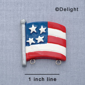 7387 - USA Flag - Resin Charm Holder (12 per package)