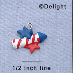 7392 - Firecracker USA - Resin Charm (12 per package)