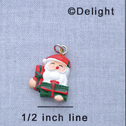 7413 tlf - Santa Present - Resin Charm (12 per package)