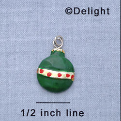 7416 - Ornament Green - Resin Charm (12 per package)