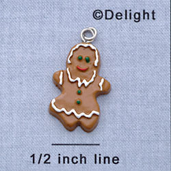 7420 - Gingerbread Girl - Resin Charm (12 per package)