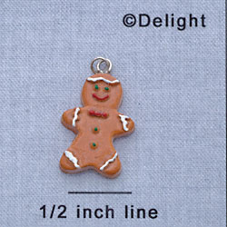 7423 tlf - Gingerbread Boy - Resin Charm (12 per package)