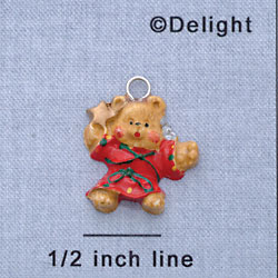 7425 - Angel Bear Red - Resin Charm (12 per package)