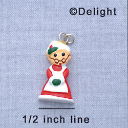 7431 - Mrs. Claus - Resin Charm (12 per package)
