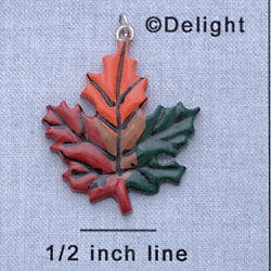 7480 tlf - Leaf - Resin Charm (12 per package)