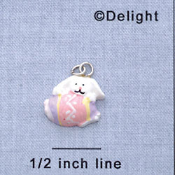 7503 - Bunny Egg - Resin Charm (12 per package)