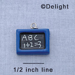 7537 - Slate Blue Abs - Resin Charm (12 per package)