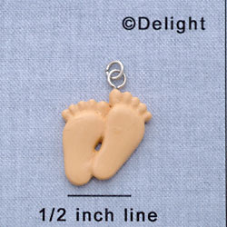 7607 - Feet Flesh Pair Small - Resin Charm (12 per package)