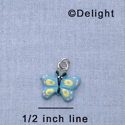 7612 - Butterfly Yellow Pastel - Resin Charm (12 per package)