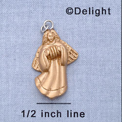 7616 - Angel Accordion Gold - Resin Charm (12 per package)