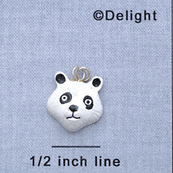 7620 - Panda Face - Resin Charm (12 per package)